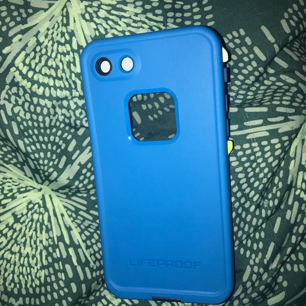 Blue and green life proof iPhone 7/8